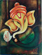 Ganesha, Abstract, ,Abstract Ganesha,ART_1292_11104,Artist : Shilpa Mathur,Acrylic