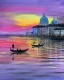 Venice (ART-3512-124008) - Handpainted Art Painting - 18in X 23in