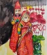 Kathputli Series (ART-7901-124134) - Handpainted Art Painting - 9in X 10in