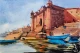 Benaras Ghat (ART-7901-124620) - Handpainted Art Painting - 11in X 8in
