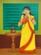 Ecohes Of Kolkata (ART-15181-124569) - Handpainted Art Painting - 36in X 48in