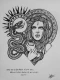 Eve And The Serpent - Original Ink Artwork (ART-18819-124146) - Handpainted Art Painting - 8in X 11in