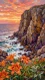 Sunlit Cleft At Dusk (PRT-16861-124496) - Canvas Art Print - 33in X 60in