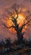 Sentinel Of The Amber Dusk (PRT-15697-124601) - Canvas Art Print - 33in X 60in