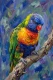 Plumes Of Prismatic Light (PRT-15697-124476) - Canvas Art Print - 40in X 60in