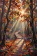 Path Of Gilded Sunbeams (PRT-15697-124626) - Canvas Art Print - 40in X 60in