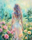 Whispers Of The Sunlit Garden (PRT-16861-124583) - Canvas Art Print - 48in X 60in