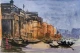 Benaras Ghat (ART-7901-124677) - Handpainted Art Painting - 11in X 8in