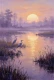 Vigil In Amethyst Light (PRT-15697-124602) - Canvas Art Print - 40in X 60in