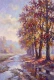 Autumn Reflected In Violet (PRT-15697-124644) - Canvas Art Print - 40in X 60in