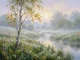 Whispers Of Dawn Gold (PRT-15697-124672) - Canvas Art Print - 60in X 45in