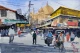 Cityscape (ART-7901-125123) - Handpainted Art Painting - 11in X 8in