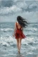 Crimson Against The Tide (PRT-16861-124798) - Canvas Art Print - 40in X 60in