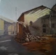 landscape, yellow, brown, village hut in the village,landscape,ART_499_10983,Artist : MAHESHKUMAR JADHAV,Oil
