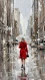Crimson Stride In The Rain (PRT-15697-125281) - Canvas Art Print - 33in X 60in