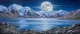 Silver Supermoon Over Gurudongmar (PRT-15697-125062) - Canvas Art Print - 60in X 25in