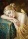 Slumber With The Canary (PRT-16861-124795) - Canvas Art Print - 43in X 60in