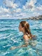 Azure Tides And Ocean Light (PRT-15697-125306) - Canvas Art Print - 45in X 60in