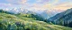 Radiance Over Auli Meadows (PRT-15697-124925) - Canvas Art Print - 60in X 25in