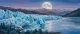 Moonlit Glacial Silence (PRT-15697-125503) - Canvas Art Print - 60in X 25in