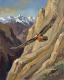 Sailing The Sunlit Precipice (PRT-15697-125687) - Canvas Art Print - 48in X 60in