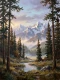 Himalayan Pine Valley Sunrise (PRT-15697-125623) - Canvas Art Print - 45in X 60in