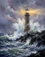 Sentinel Of The Tempest (PRT-15697-125427) - Canvas Art Print - 48in X 60in