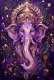 Mystical Amethyst Resonance (PRT-15697-125729) - Canvas Art Print - 40in X 60in