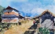 Village (ART-7901-126136) - Handpainted Art Painting - 11in X 8in
