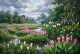 Monsoon Tulips After Rain (PRT-15697-125874) - Canvas Art Print - 60in X 40in
