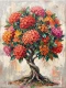 Calligraphic Cotoneaster Cascade (PRT-15697-125968) - Canvas Art Print - 45in X 60in