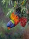 Radiant Plumage In The Canopy (PRT-15697-124437) - Canvas Art Print - 45in X 60in