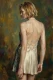 Silken Shadows In Amber (PRT-16861-126077) - Canvas Art Print - 40in X 60in