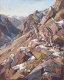 Winter Ridge Snow Leopard (PRT-15697-125655) - Canvas Art Print - 48in X 60in