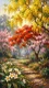 Symphony Of Seasonal Blooms (PRT-15697-125984) - Canvas Art Print - 33in X 60in