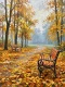 Golden Autumn Solitude (PRT-15697-125584) - Canvas Art Print - 45in X 60in