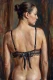Silhouette In Black Lace (PRT-16861-126277) - Canvas Art Print - 40in X 60in