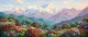 Spring Radiance Over Sikkim (PRT-15697-125481) - Canvas Art Print - 60in X 25in