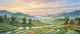 Dawn Over Terraced Fields (PRT-15697-124850) - Canvas Art Print - 60in X 25in