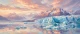 Patagonian Dawn On Ice (PRT-15697-124902) - Canvas Art Print - 60in X 25in