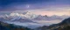 Twilight Over Misty Valleys (PRT-15697-124862) - Canvas Art Print - 60in X 25in