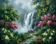 Cascading Monsoon Waters (PRT-15697-125908) - Canvas Art Print - 60in X 48in