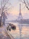 Dawn Over The Seine (PRT-15697-124957) - Canvas Art Print - 45in X 60in