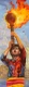 Ganga Aarti – Modern Indian Cultural Art - Prints (PRT-19101-126587) - Canvas Art Print - 12in X 36in