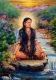 Serenity In Sacred Waters (PRT-15697-126529) - Canvas Art Print - 42in X 60in