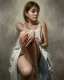Quiet Contemplation Indoors (PRT-16861-126415) - Canvas Art Print - 48in X 60in