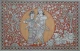 Kuchipudi Dancing Radha Krishna - Kalamkari Inspired Art (ART-19066-126366) - Handpainted Art Painting - 16in X 10in