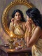 Gilded Reflection By Lamp (PRT-15697-126767) - Canvas Art Print - 45in X 60in