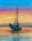 Boat (ART-3512-126898) - Handpainted Art Painting - 10in X 12in