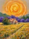 Cottage Beneath A Fiery Sky (PRT-15697-127048) - Canvas Art Print - 45in X 60in